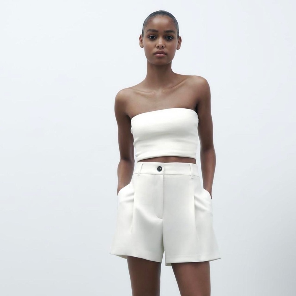Zara pleated women’s shorts
